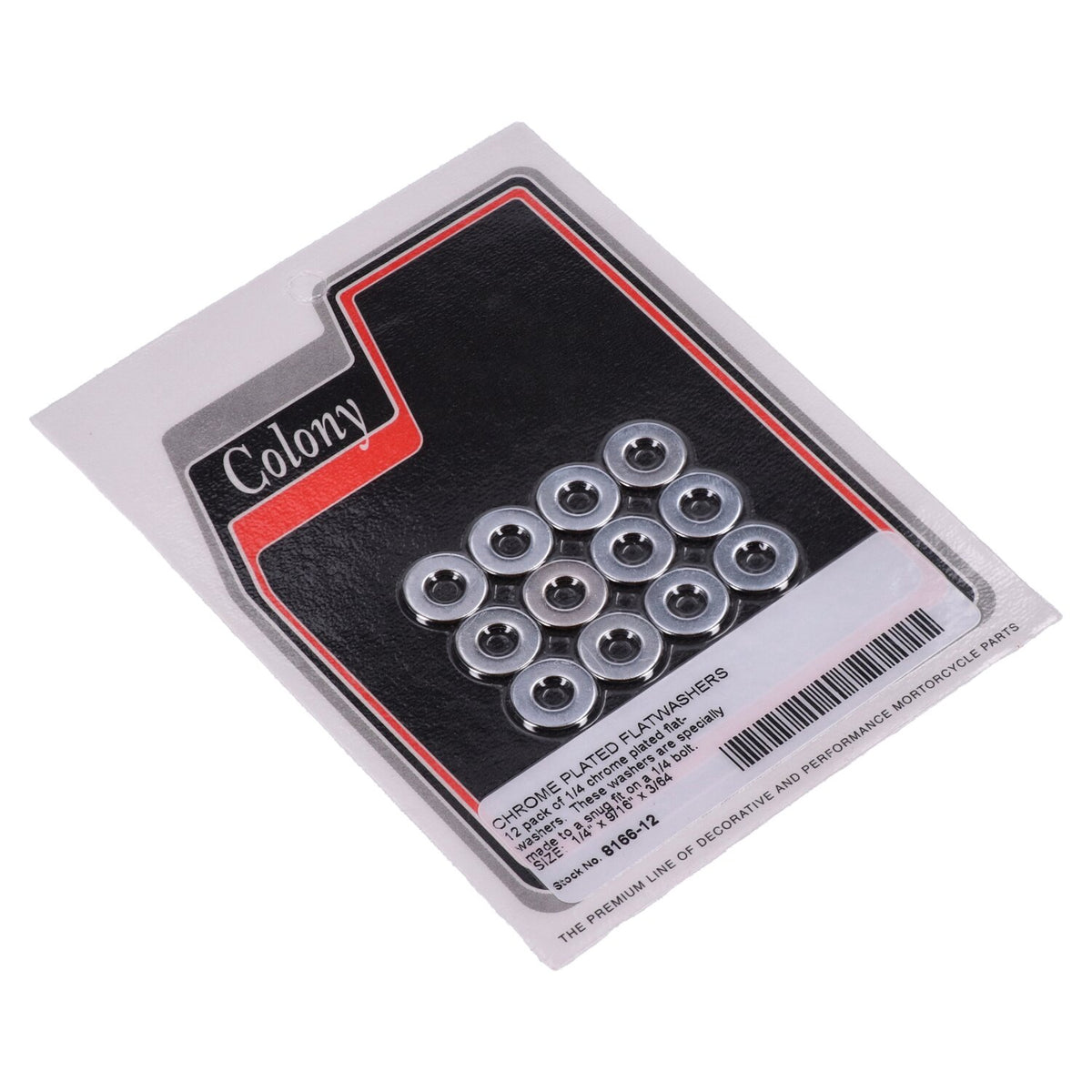 Colony Flatwashers 1/4" Chrome plated