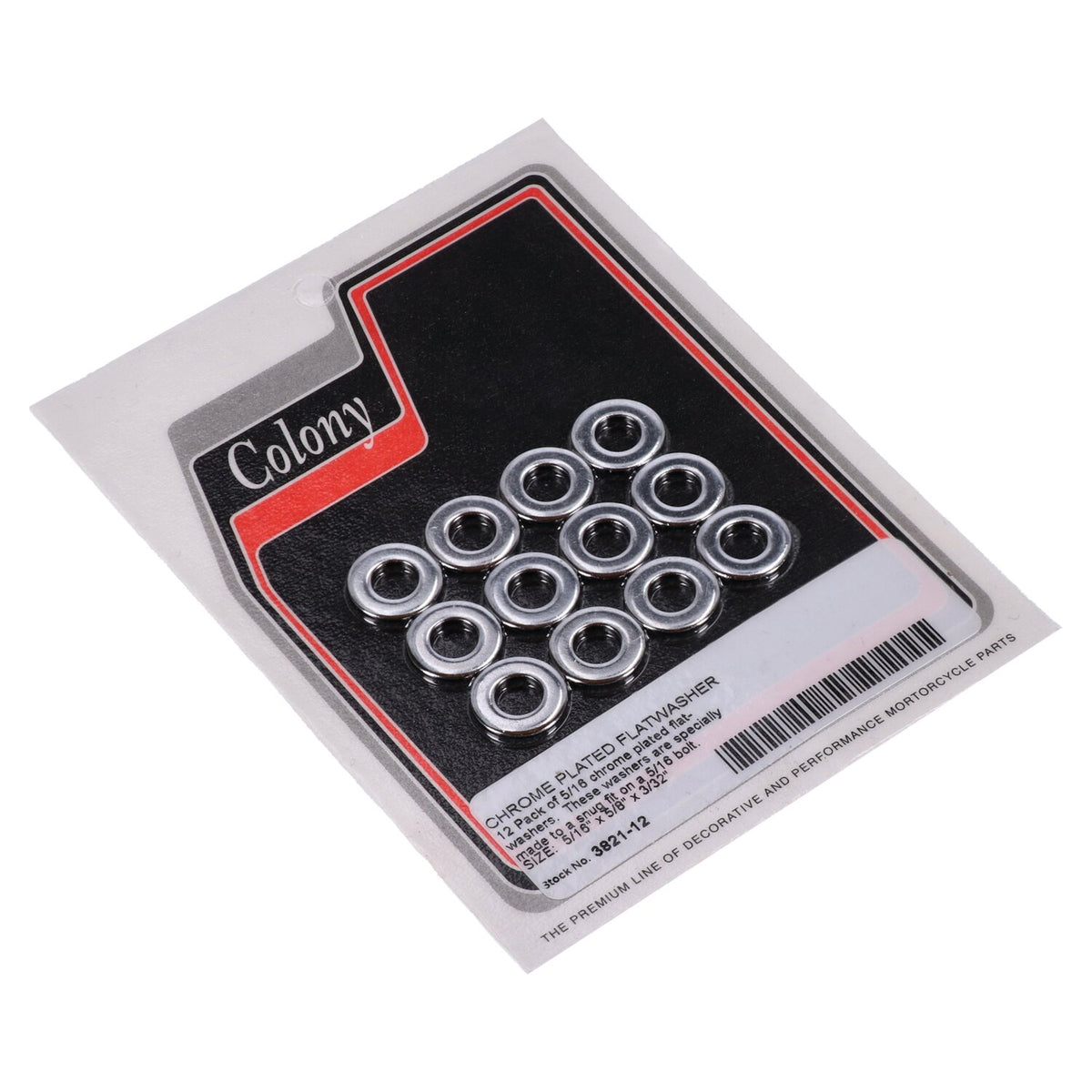 Colony Flatwashers 5/16" Chrome plated