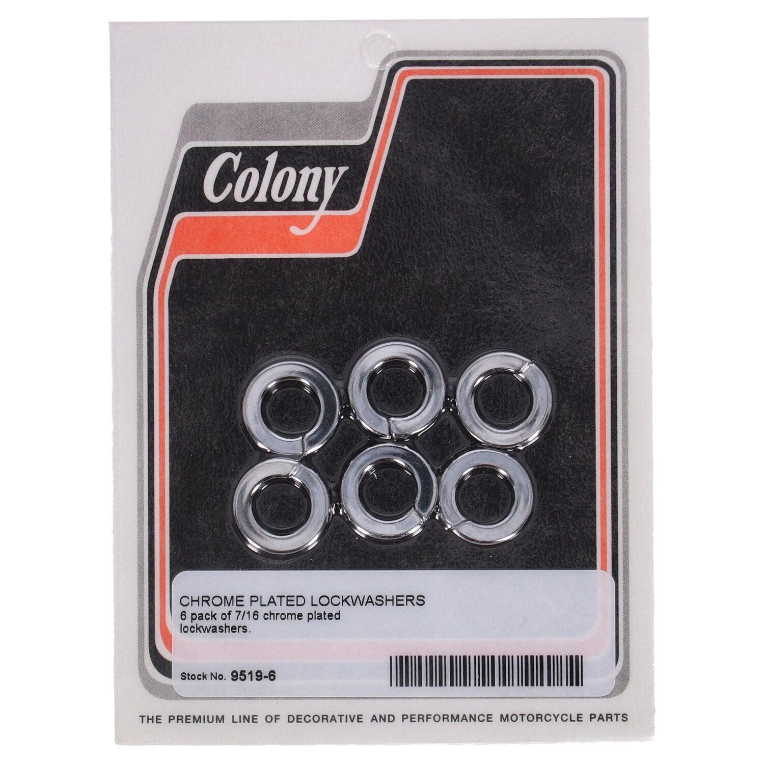 Colony Lockwashers 7/16" Chrome plated