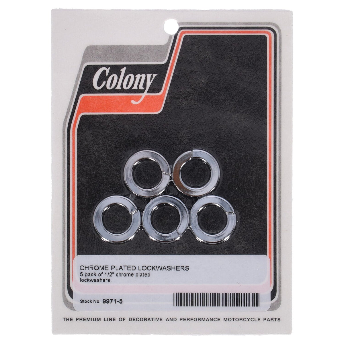 Colony Lockwashers 1/2" Chrome plated