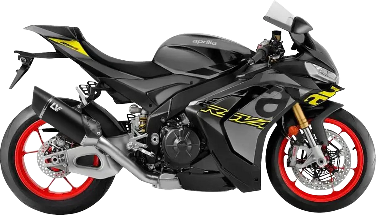 Leovince LV-14 R Slip-On Muffler Black for Aprilia TUONO V4 RSV4