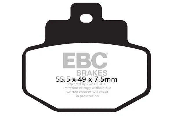 Ebc Sfa-hh Series Spiekane Klocki Hamulcowe Skuterowe - Tył