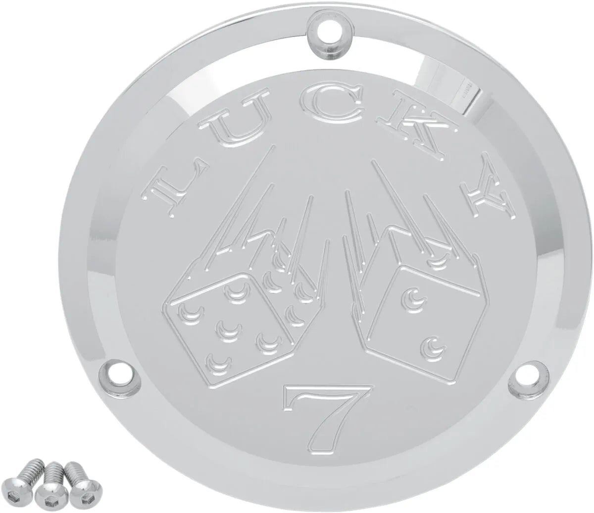 Joker Machine Chrome Derby Cover For Big Twin