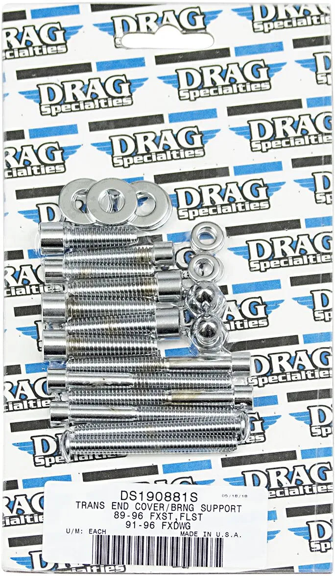 Drag Specialties Smooth End Cover Bolt Set for Harley Davidson