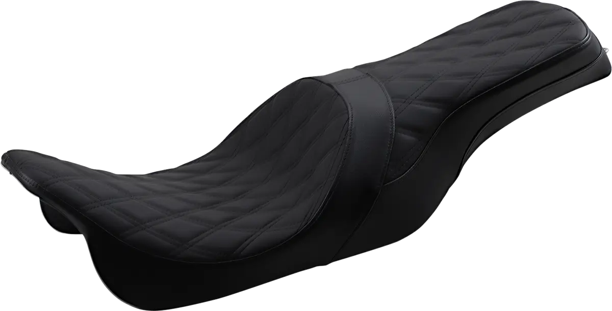 2-Up Drag Specialties Predator Seat Forward Position - For Harley Davidson