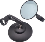 Parts Europe Handlebar End Mirror - Black Anodized Aluminum