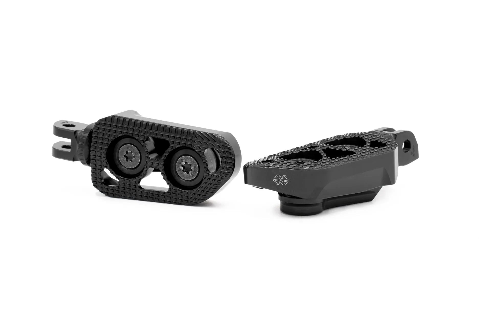 Gilles Tooling Foldable Footpegs - Black Anodized Aluminum