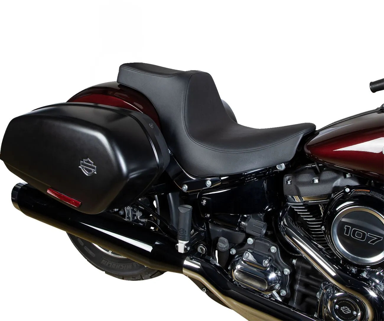 2-Up Drag Specialties Predator Iii Seat - For Harley Davidson
