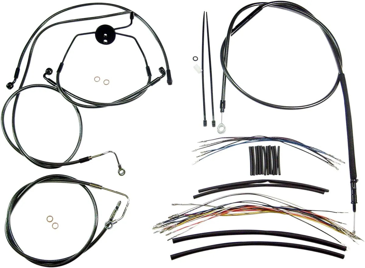 MAGNUM SHIELDING Black Pearl Handlebar Installation Kit for Ape