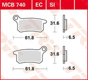 Trw Ec Series Ceramiczne Klocki Hamulcowe