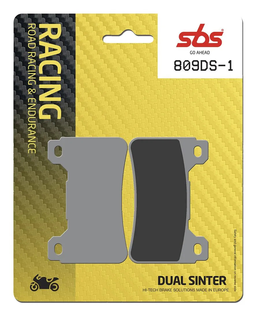Spiekane klocki hamulcowe Sbs Ds Racing Dual - Przód