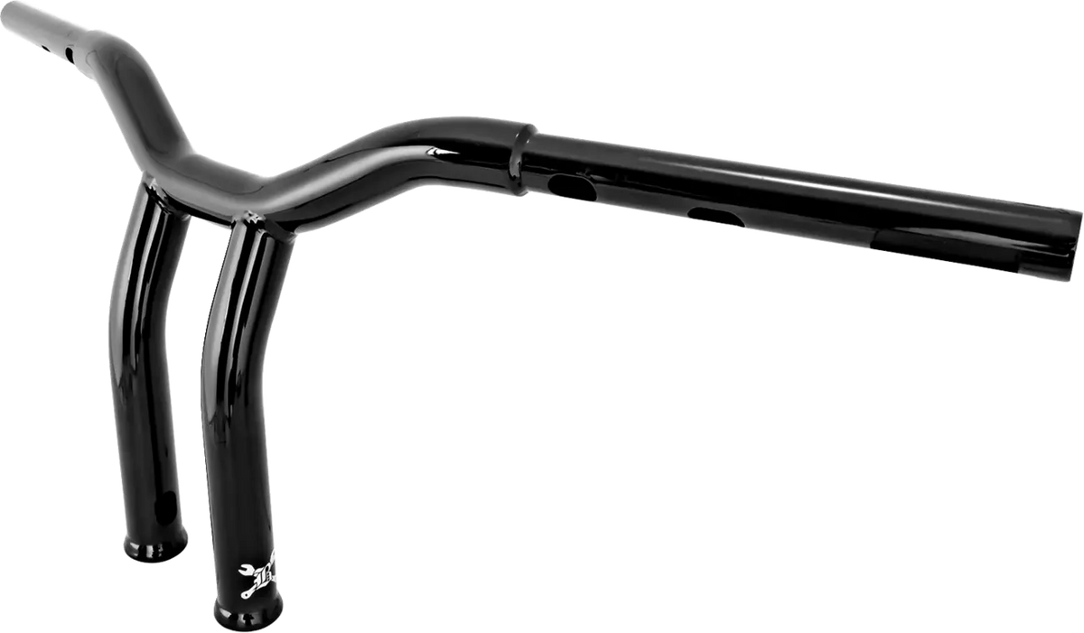 Burly Brand Dominator 10" Black Handlebar for Harley Davidson