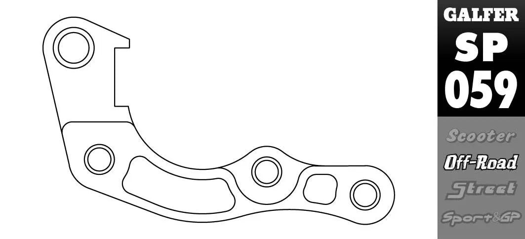 Wspornik relokacyjny zacisku hamulcowego Galfer do tarcz 270 mm