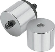 Pro-one Perf.mfg. Softail Oil Tank Mount Stud Covers - Chrome