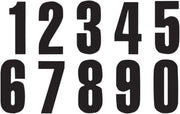 Blackbird Racing Number Plate Graphics - Black 7