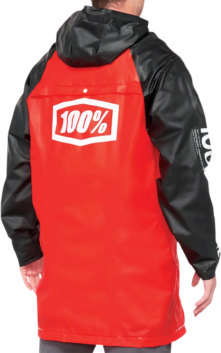 100% Torrent Raincoat Red/Black