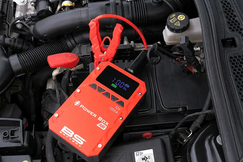 Bs Battery Power Box PB-02 Air Compressor Jump Starter 1200A Red