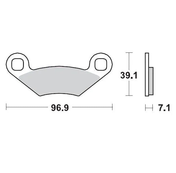 Moto-master Racing Sintered Brake Pads For Atv - Front