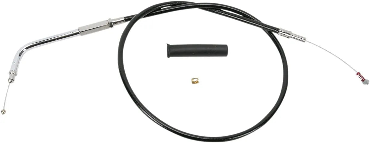 Drag Specialties Black Vinyl Idle Cable for Mikuni Carbs