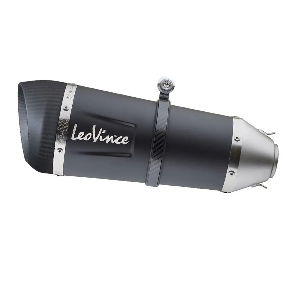 Leovince Factory S Black Edition Tłumik Slip-on - Homologacja drogowa ECE