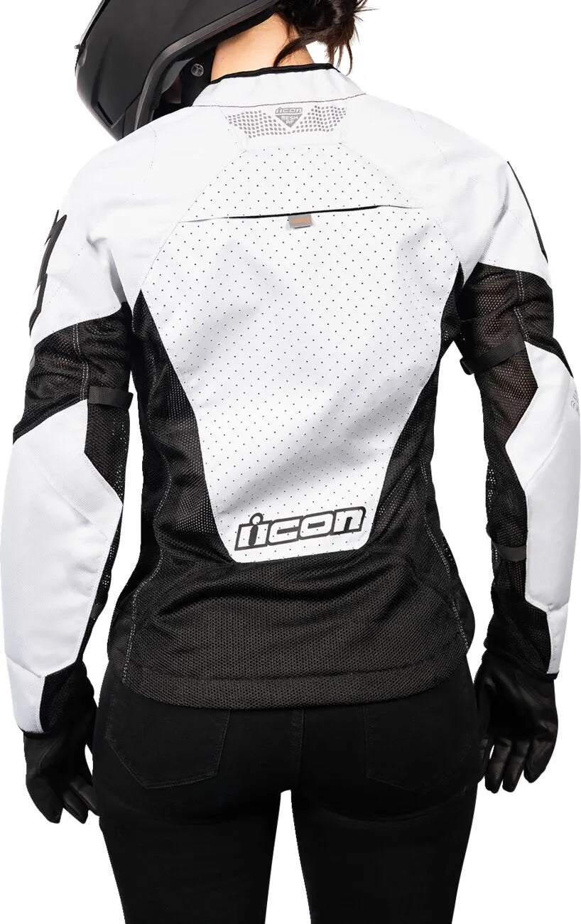 Icon Women's Mesh Af Jacket Foreet Sport - Black/White