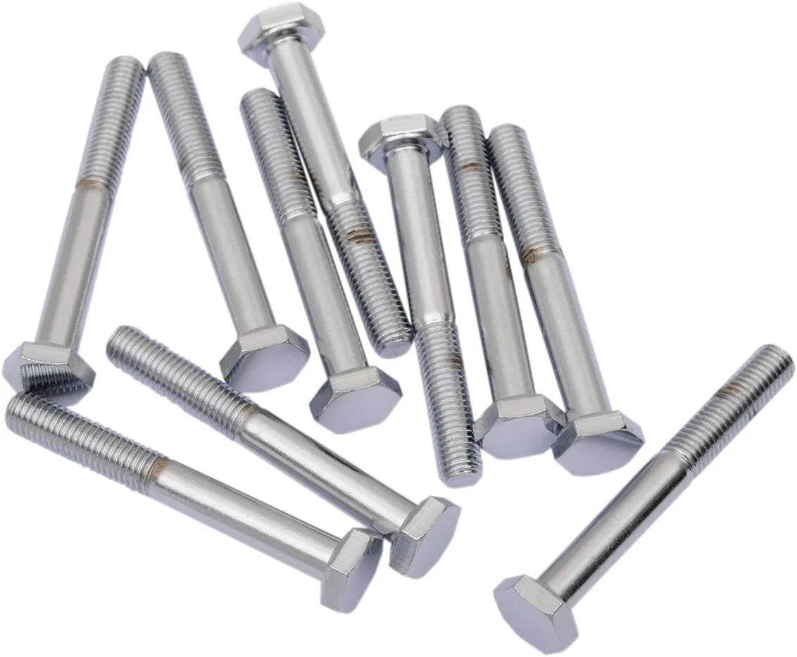 Drag Specialties 1/4-28 1 3/4" Chrome Hex Head Bolt