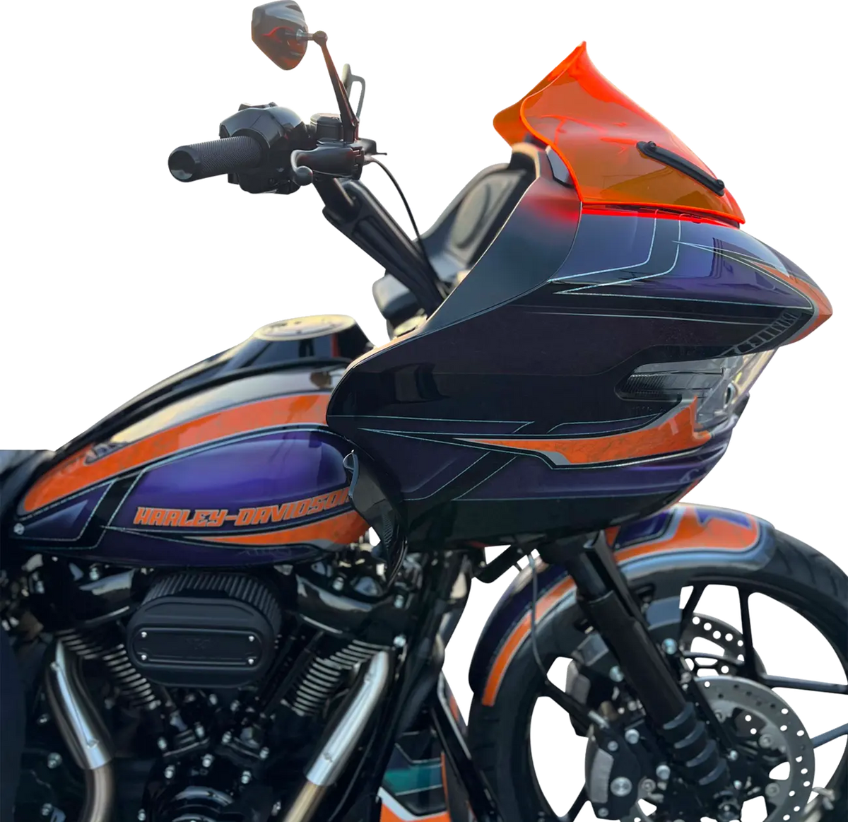Kodlin USA Ascent Pro 10" Black Pullback Risers for Harley models