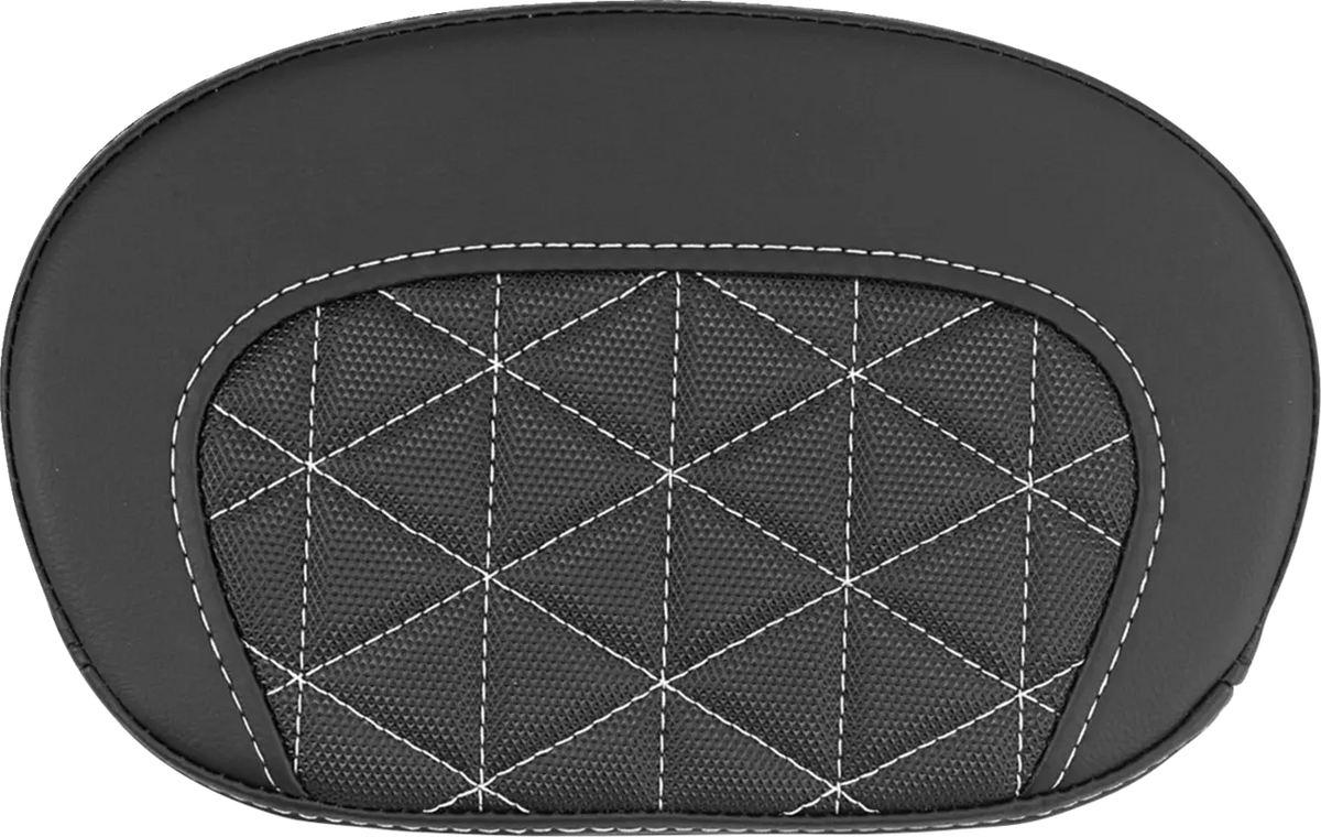 Saddlemen Mini Contour Sissy Bar Pad White for Harley-Davidson