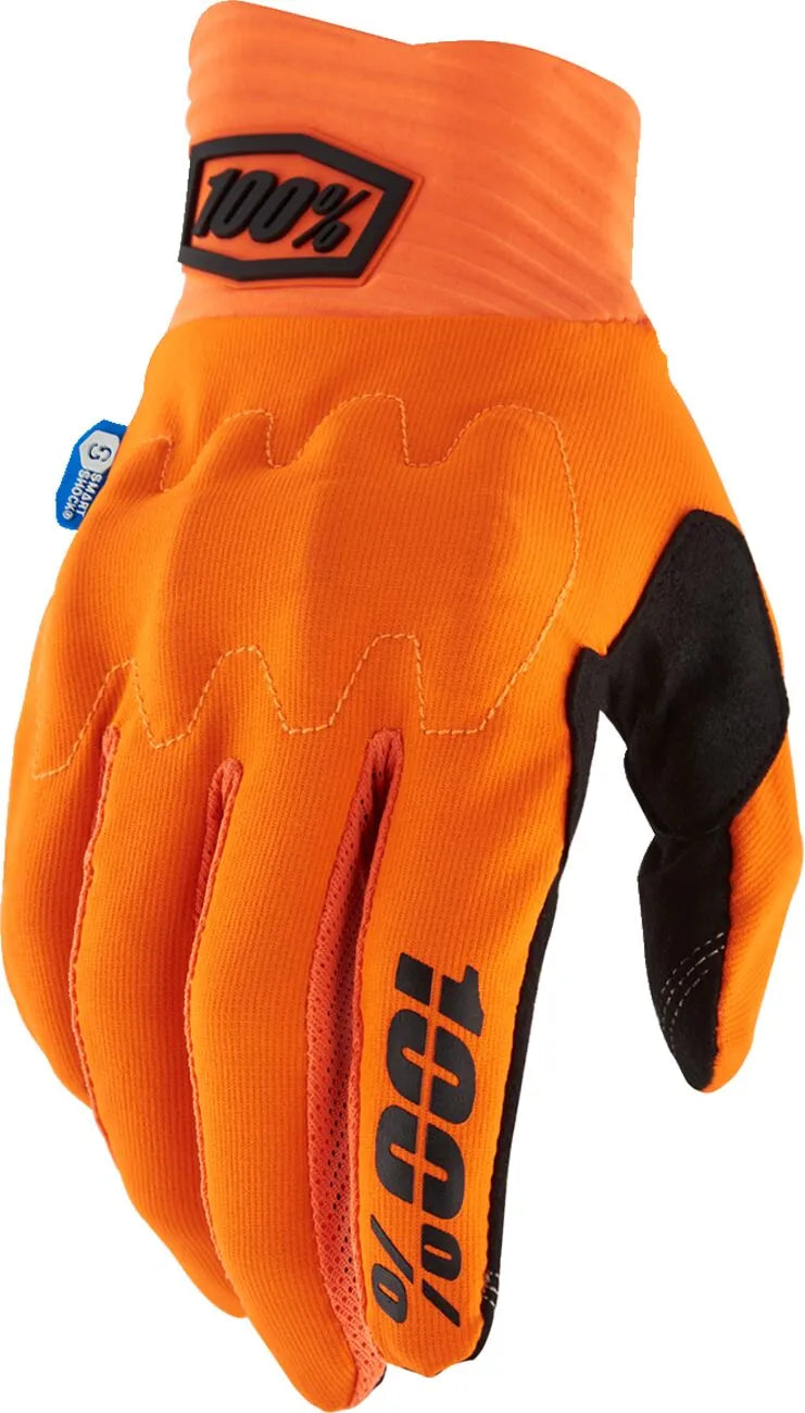 100% Cognito Smart Shock Gloves Orange