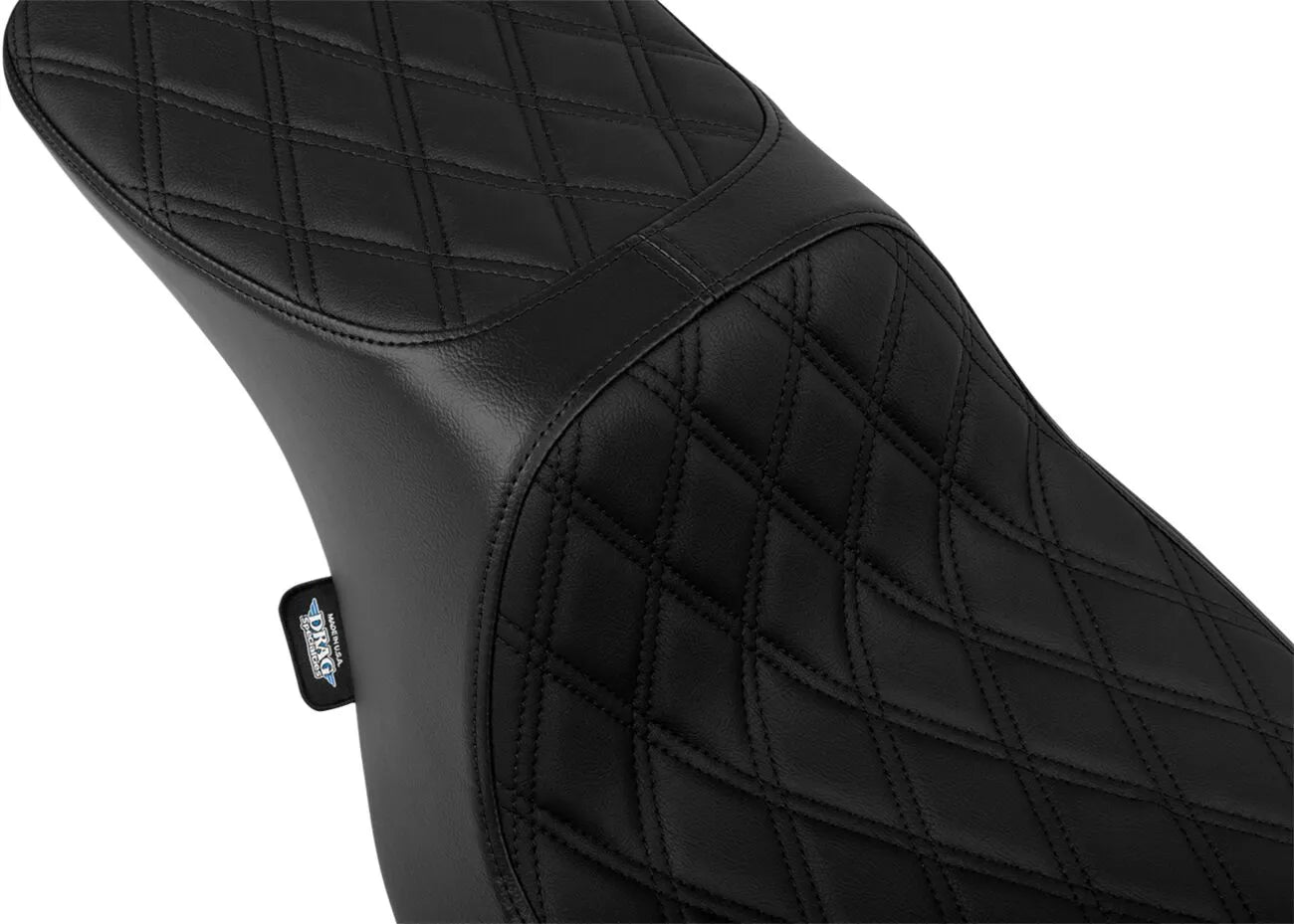 Drag Specialties Performance Predator 2-up Seat - For Harley Davidson