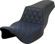 Saddlemen Lattice Stitch Step-up Seat - For Harley Davidson