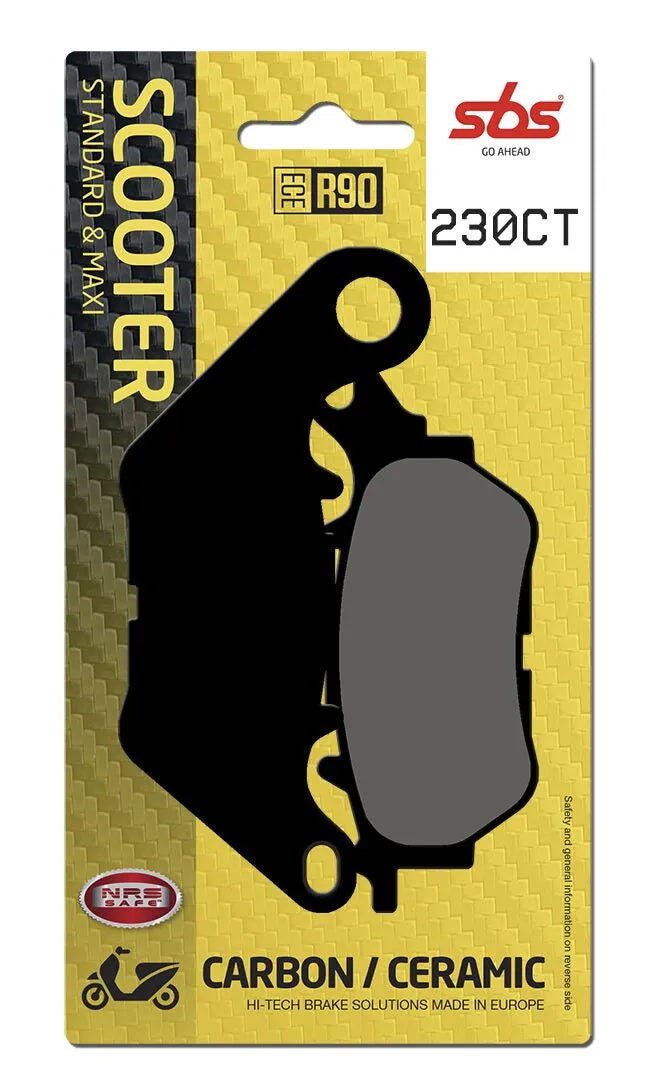 Sbs Ct Scooter Carbon Tech Organiczne Klocki Hamulcowe Zestaw