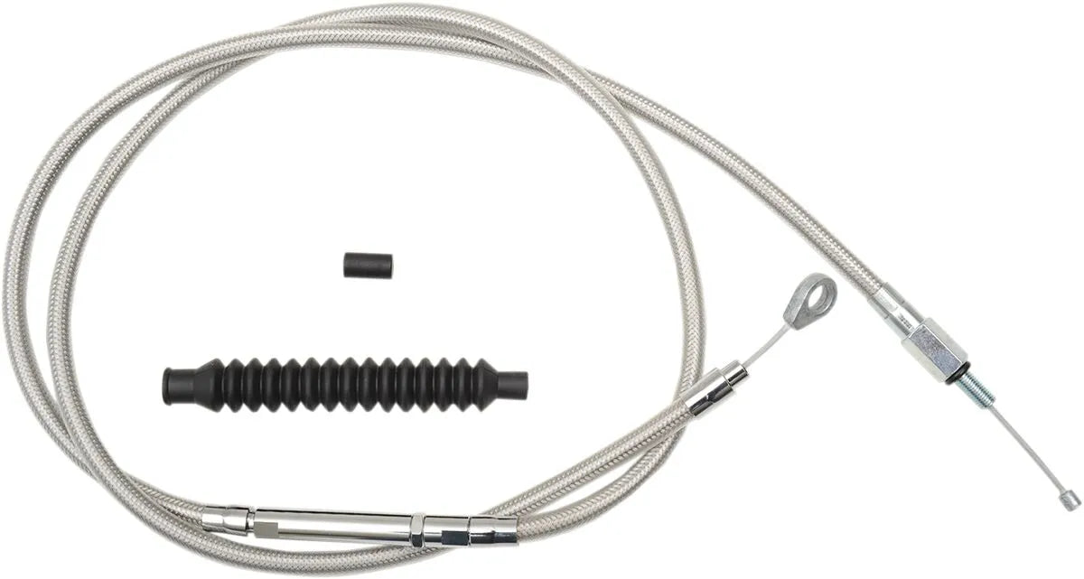 La Choppers Stainless Steel Braided Clutch Cable for Ape Hangers