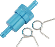 Emgo Anodized Aluminum Fuel Filter For 5/16" Fuel Line