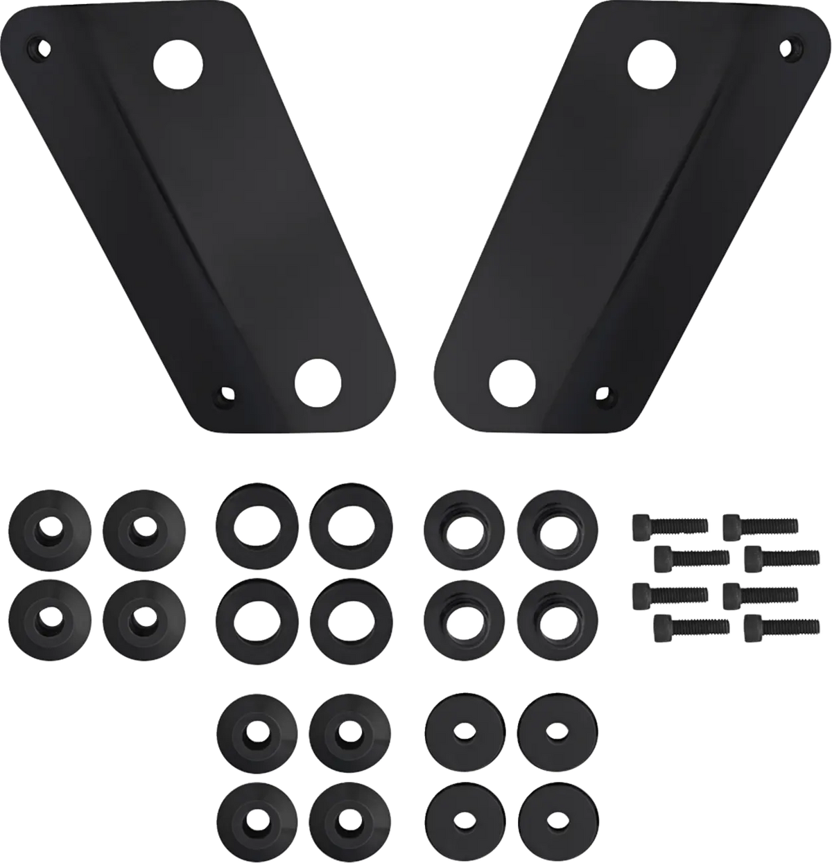 Memphis Shades Metric Windshield Adapter Kit 24 FLHX Black