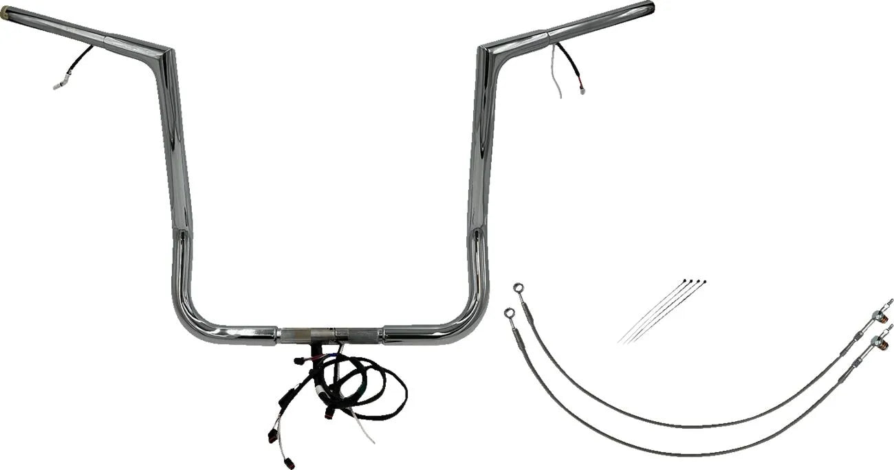 Fat Baggers Inc. 1-1/4" Pre-wired Flat Top Handlebar Kit