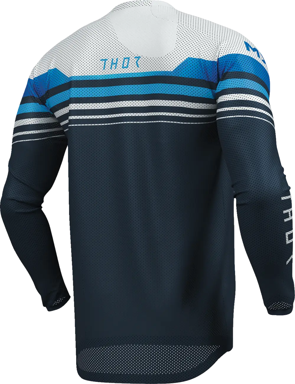Thor Launchmode Air Raptor Jersey - Gray/White/Midnight Blue