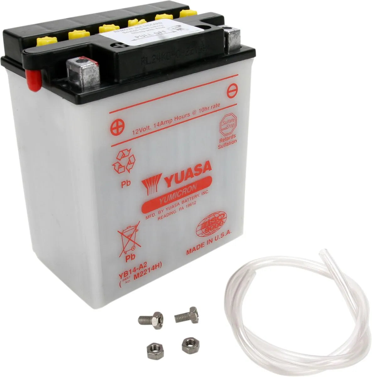 Yuasa Yumicron YB14-A2 Dry Battery for Honda Arctic CAT Kymco
