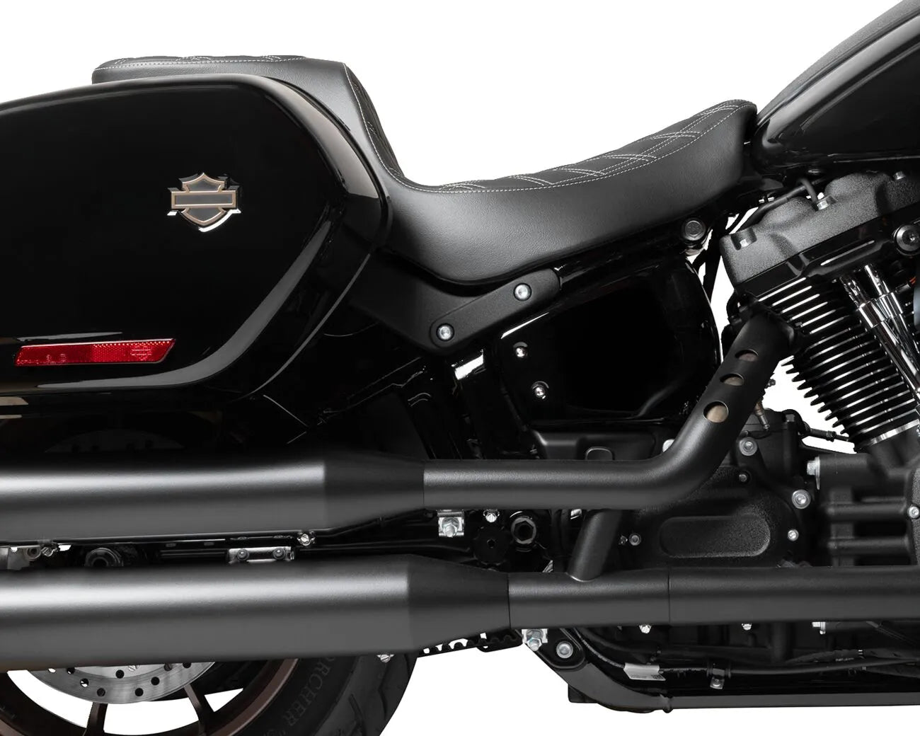 Drag Specialties Performance Predator 2-up Seat - For Harley Davidson