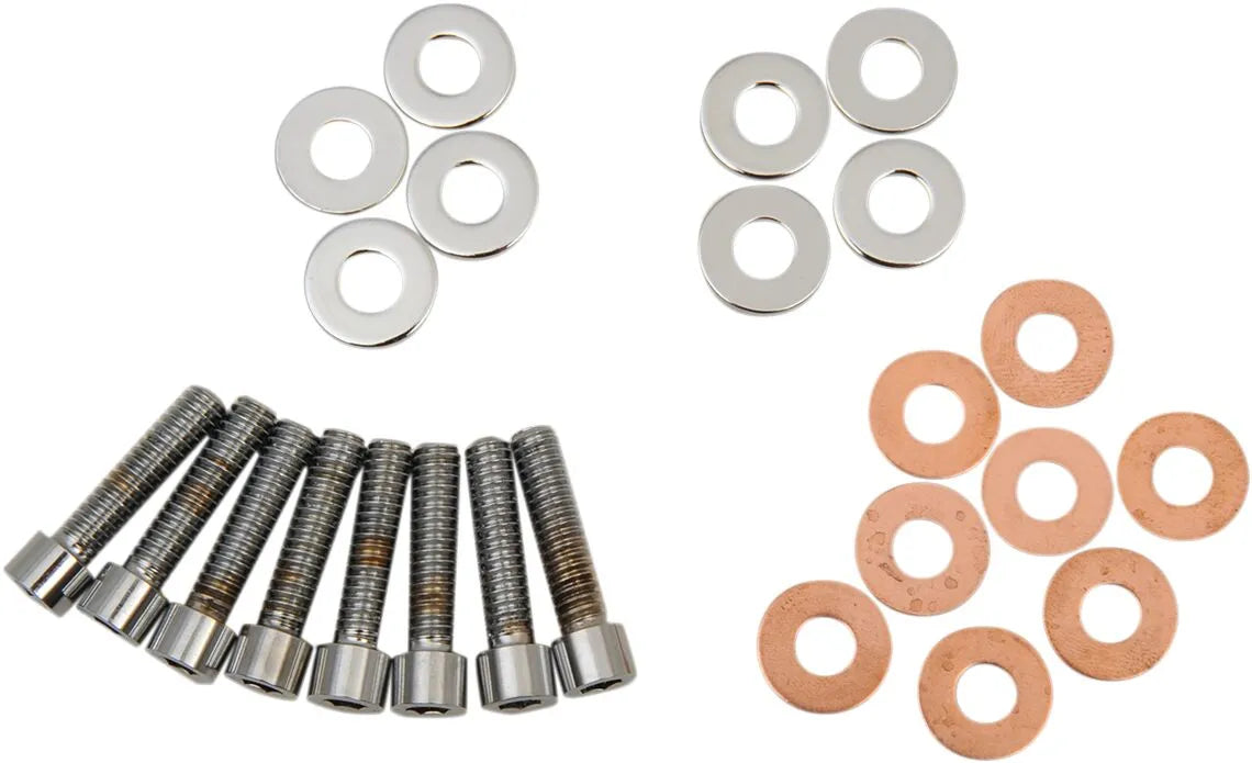 Drag Specialties Smooth Socket Rocker Box Bolt Set Harley Evo