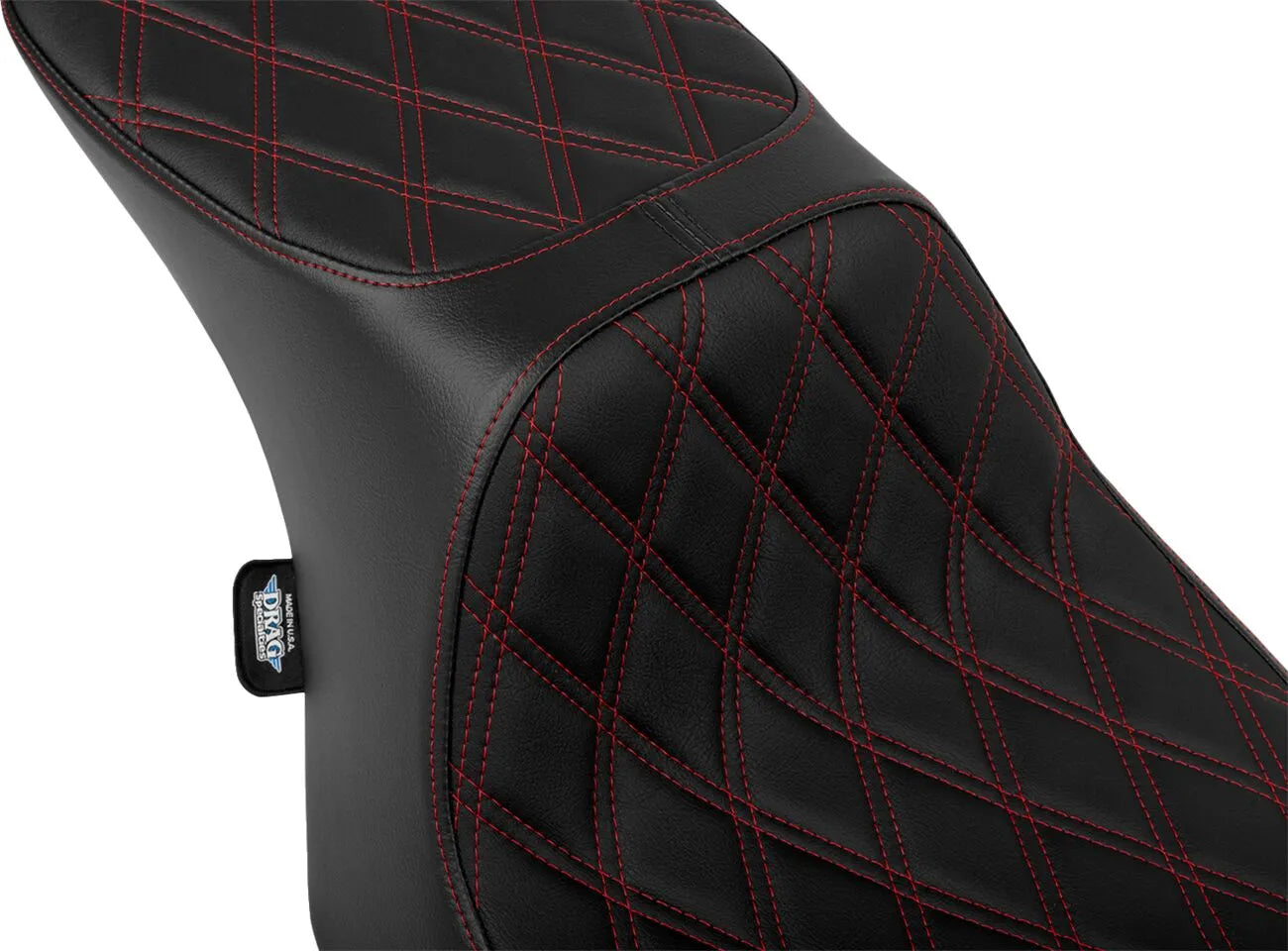 Drag Specialties Performance Predator 2-up Seat - For Harley Davidson