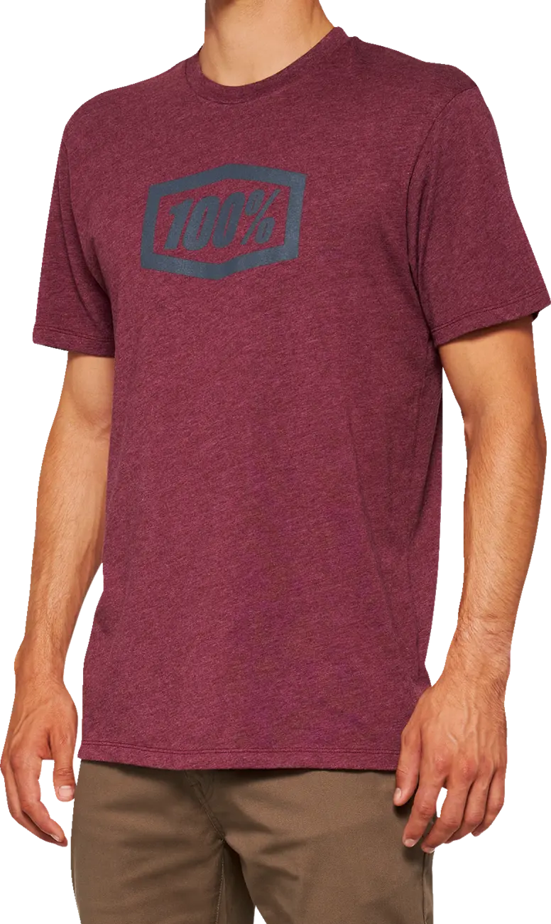 100% Icon T-Shirt Maroon