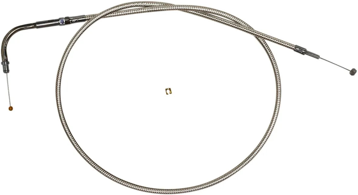 MAGNUM SHIELDING Polished Stainless Steel Braided Throttle Cable