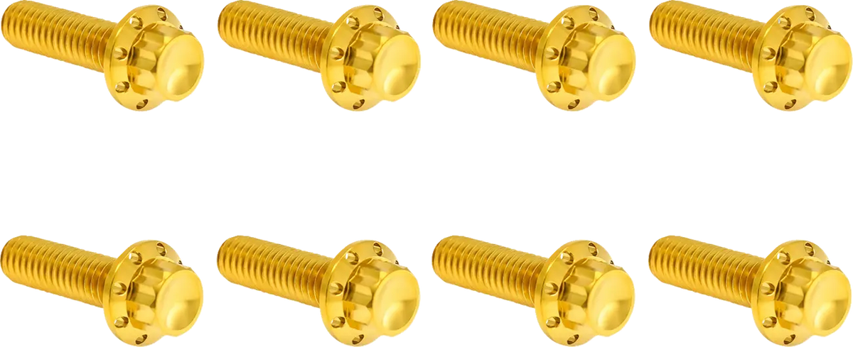 Arlen Ness Titanium 12-Point M8 Gold Transmission Trap Door Bolt