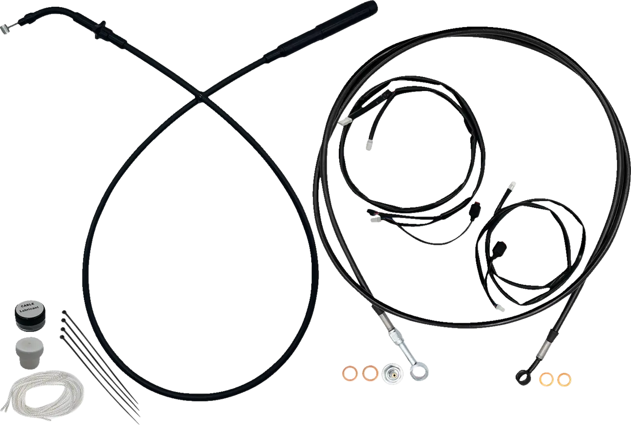 Fat Baggers Inc. EZ Install Handlebar Cable Kit for 16" Ape
