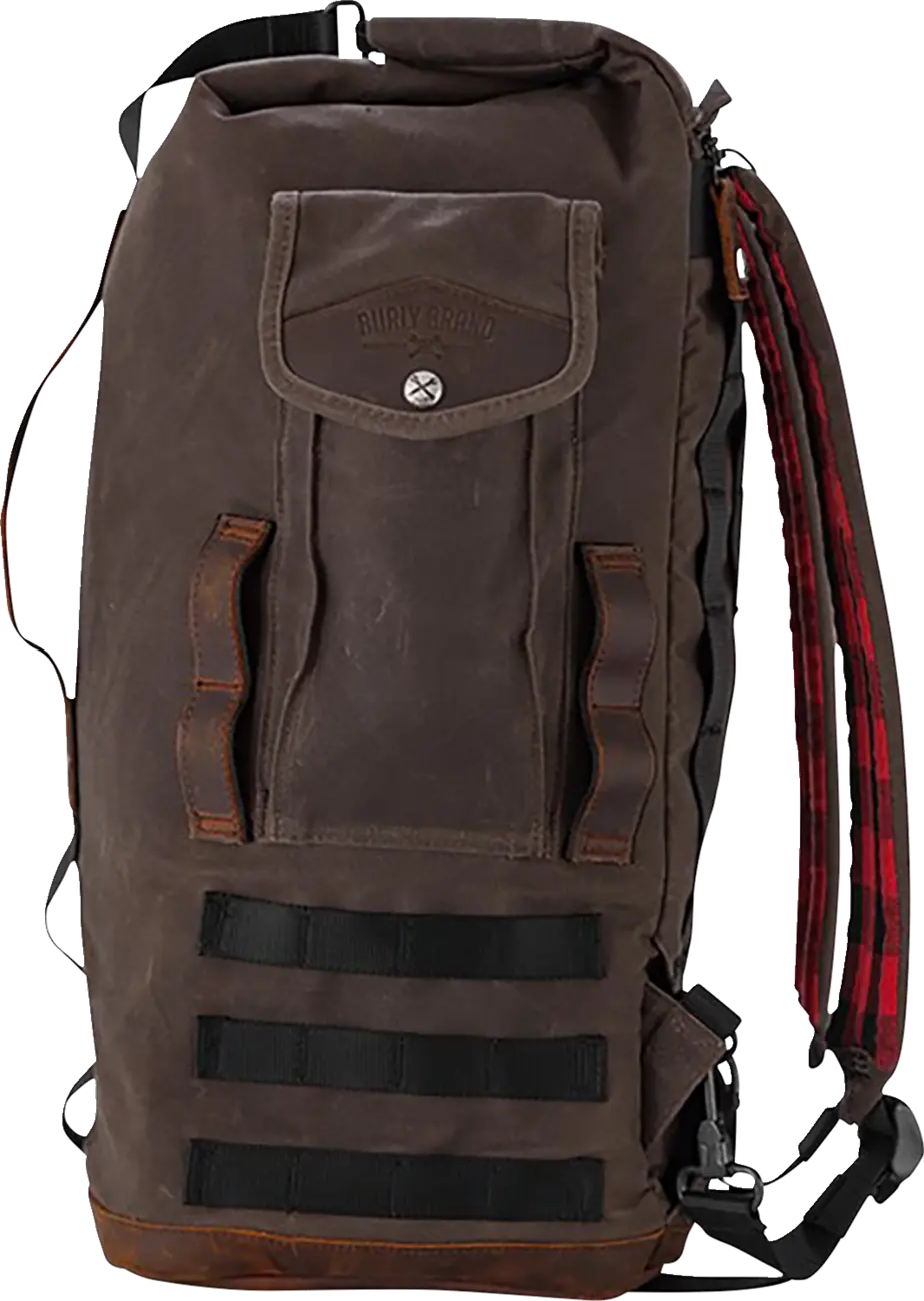 Burly Brand Voyager Sissy Bar Backpack Oak