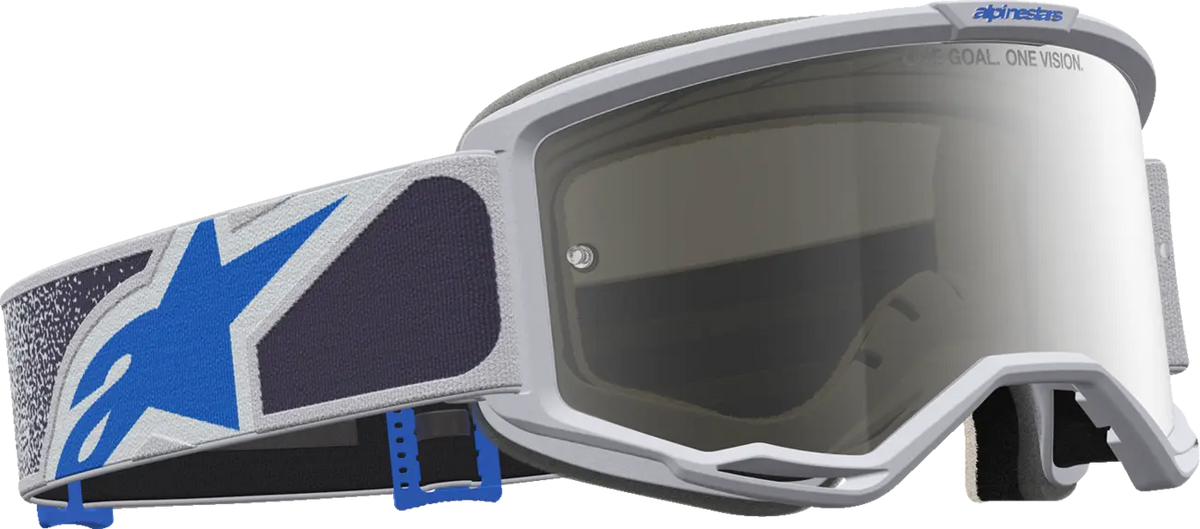 Alpinestars Vision 5 Drag Goggle Light Lilac Blue Mirror-Silver