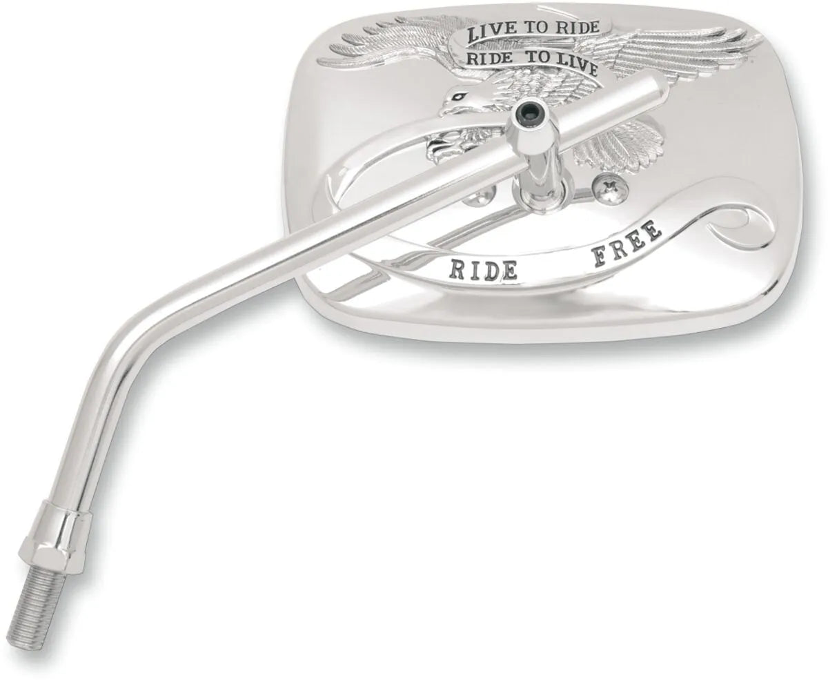 Emgo Ride Free Steel Mirror - 10mm Mount