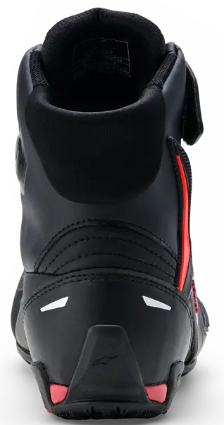 Alpinestars Faster-4 Drystar Shoes Black Rio Red Fluo
