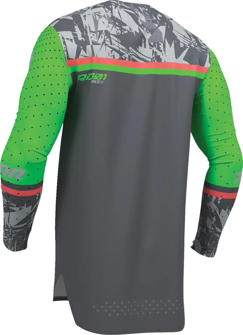 Thor Sportmode Punk'd Jersey Charcoal/Green